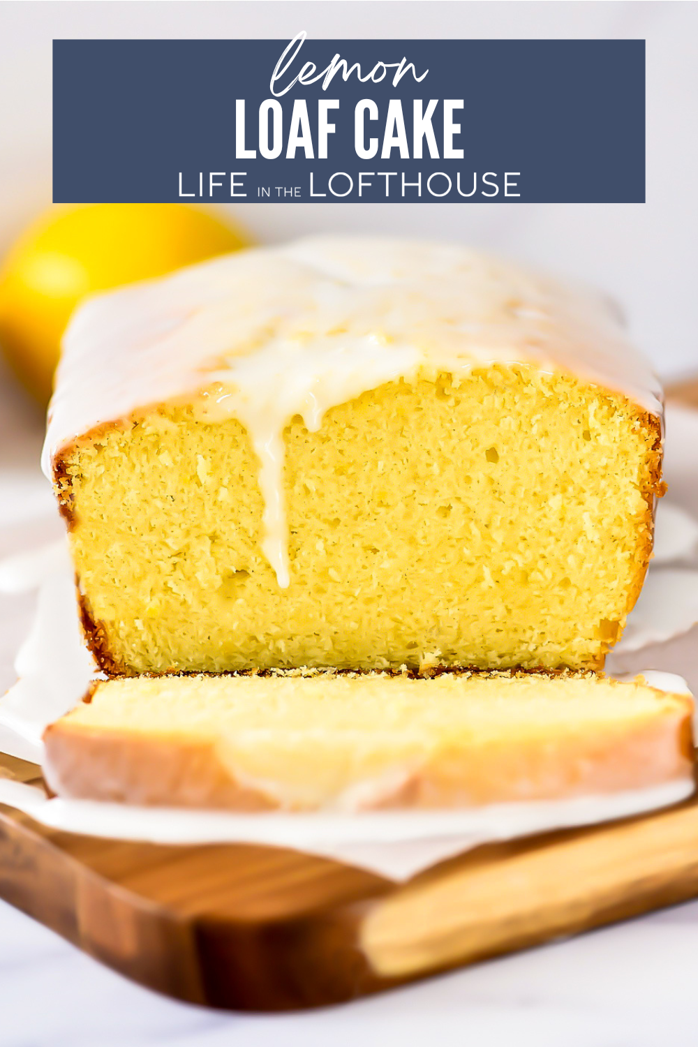 Lemon Loaf Cake is a moist and delicious loaf cake covered in a simple lemon glaze!
