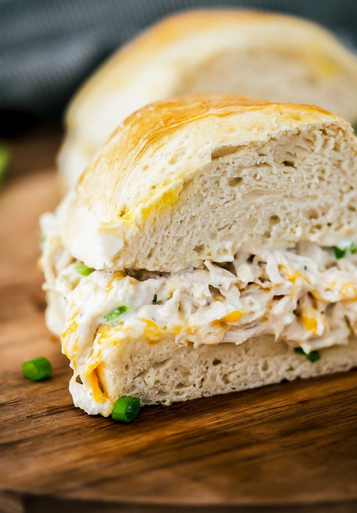 Chicken stuffed french bread is packed full of flavor with chicken, ranch dressing, loads of cheese and green onion. Life-in-the-Lofthouse.com