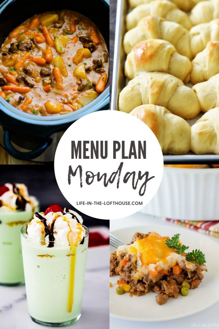 Menu Plan Monday is a menu plan filled with family-favorite recipes. Each week includes six dinners and one dessert idea!