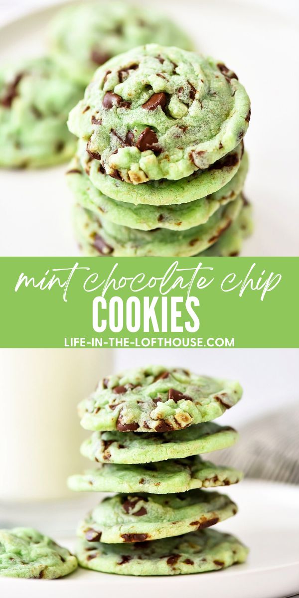 Mint Chocolate Chip Cookies