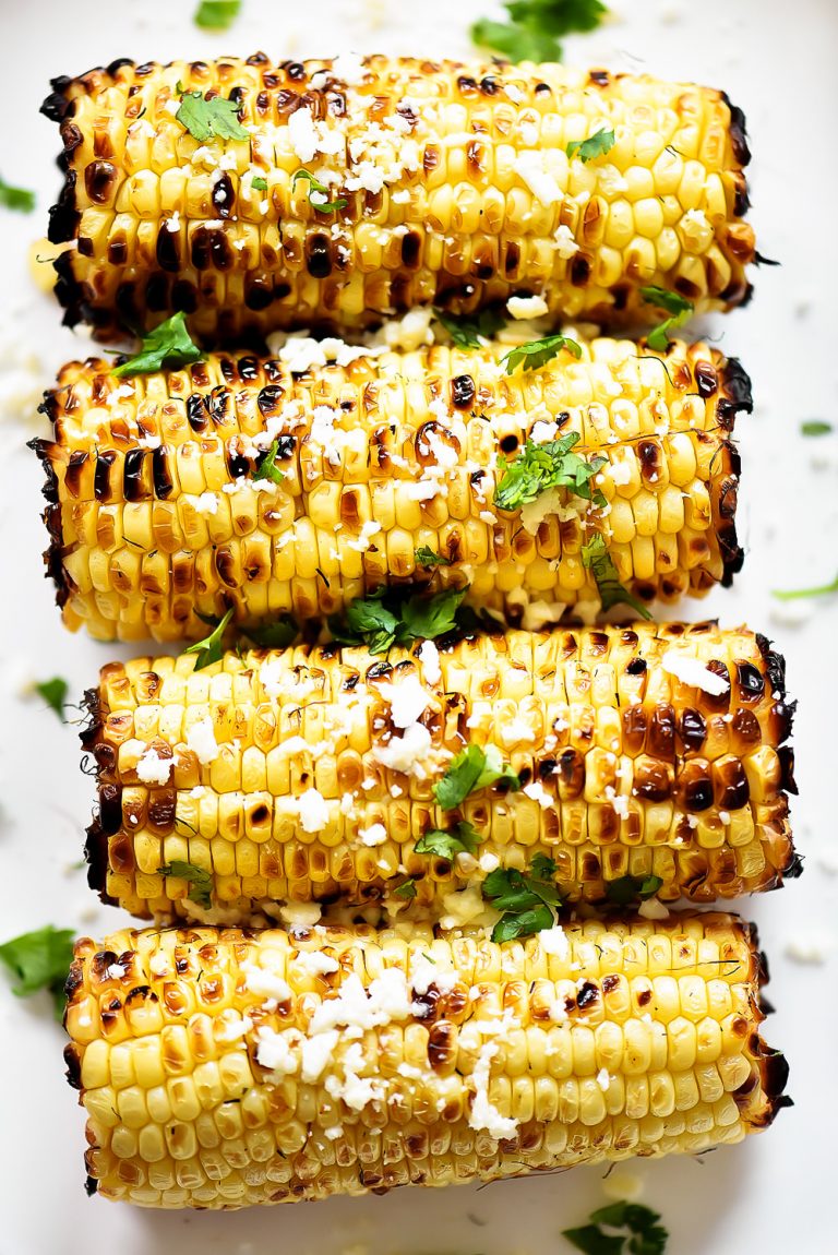 Grilled Corn with Cilantro Lime Butter