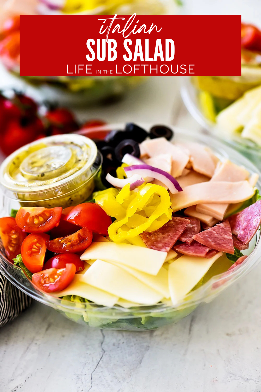 Italian Sub Salad Pinterest Pin