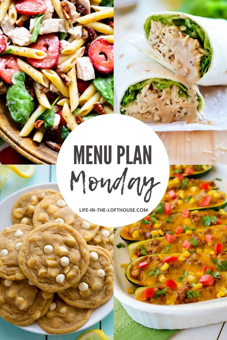 Menu Plan Monday is a list of six dinners and one dessert idea. Life-in-the-Lofthouse.com