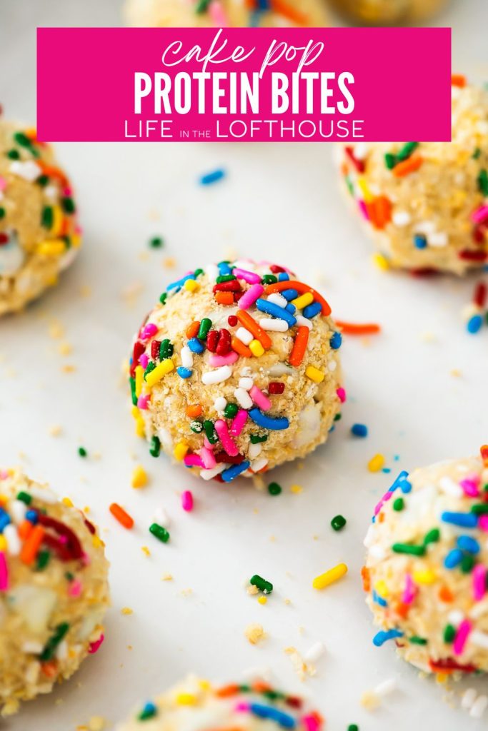 Cake Pop Protein Bites