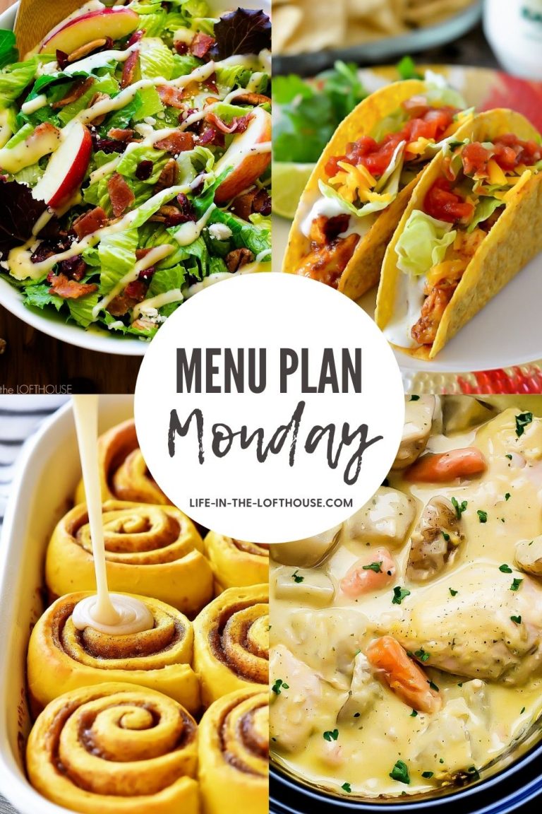 Menu Plan Monday is a collection of family favorite recipes from dinner to dessert.