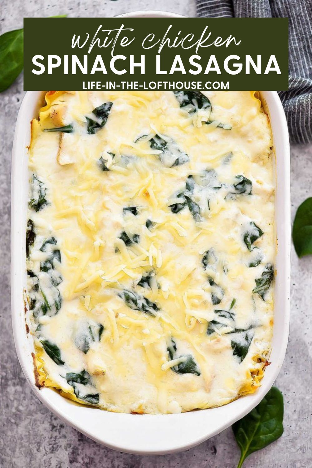 Chicken Spinach Lasagna