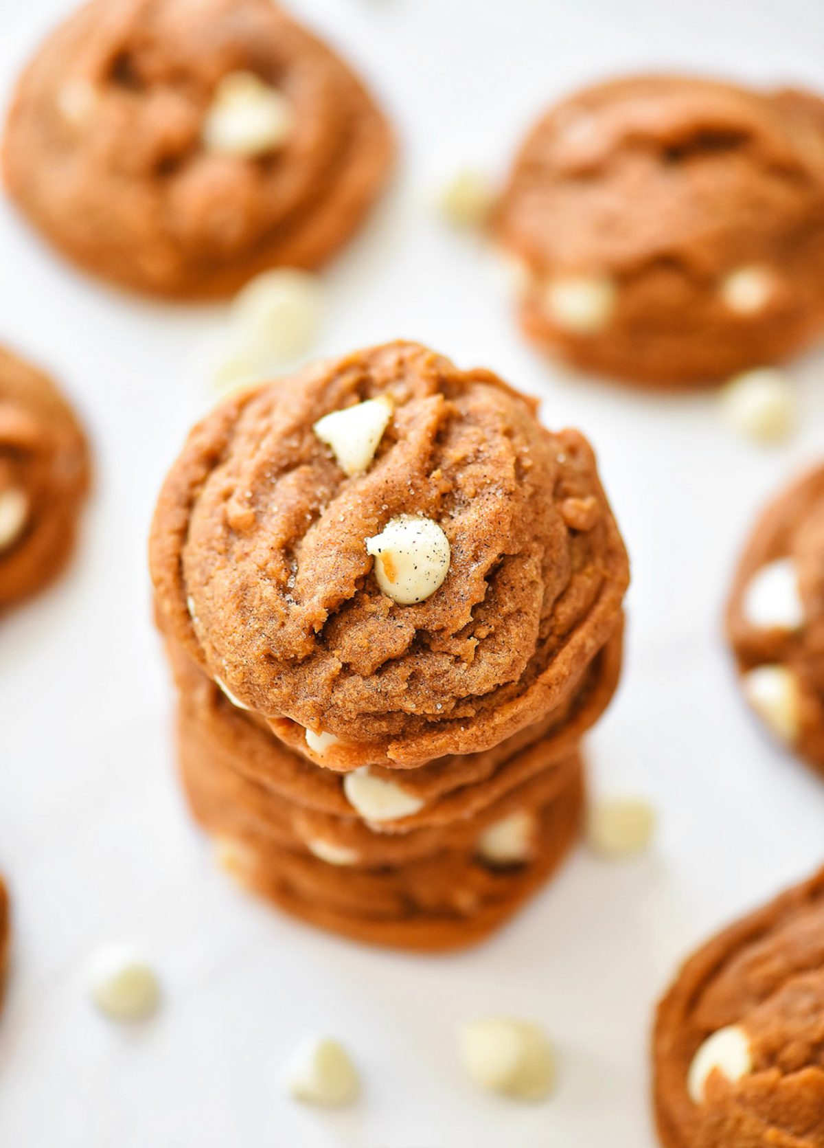 White Chocolate Chip Pumpkin Snickerdoodles