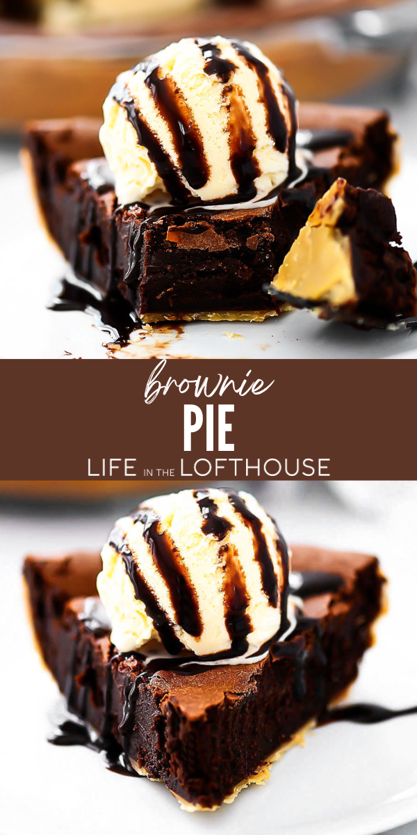 This&nbsp;incredible Brownie Pie&nbsp;is overflowing with a chocolate brownie filling over a buttery flaky&nbsp;crust. Serve it warm with vanilla ice cream!