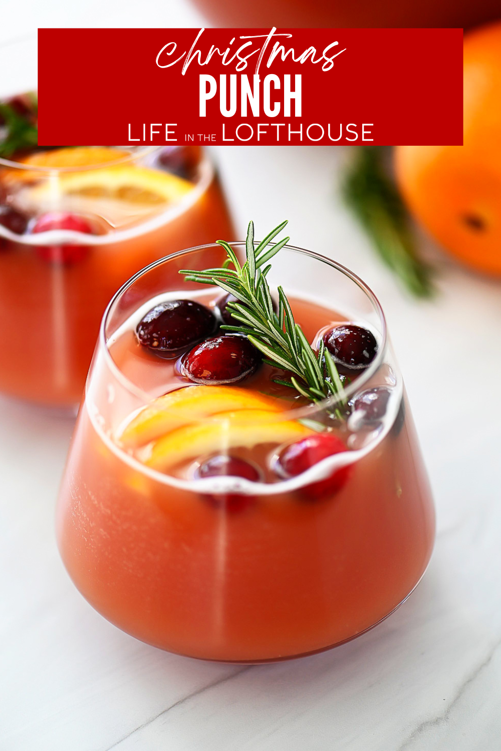 Christmas Punch in a glass