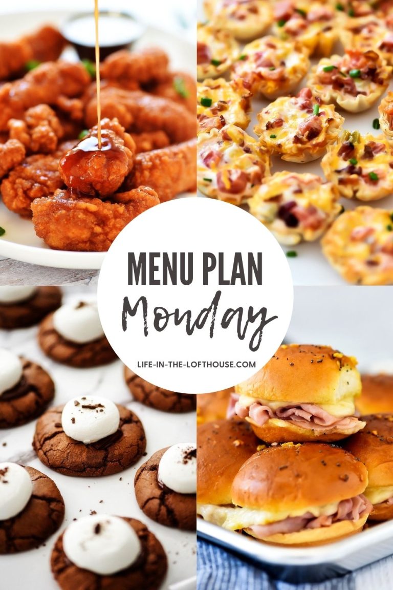 Menu Plan Monday is a list of six dinners and one dessert idea. Life-in-the-Lofthouse.com