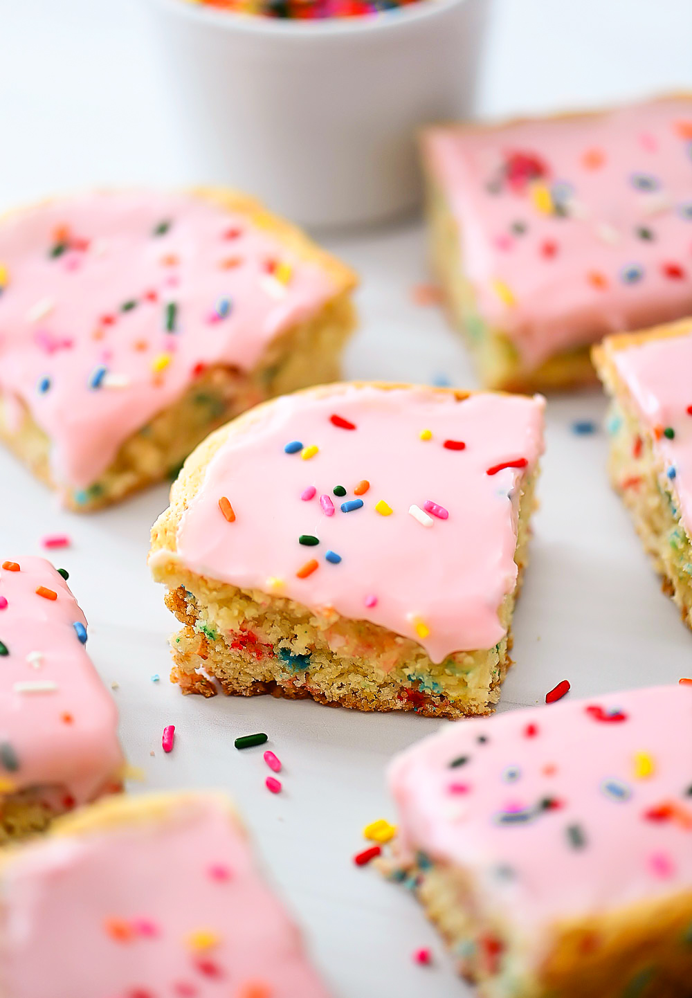 Cake Batter Blondies