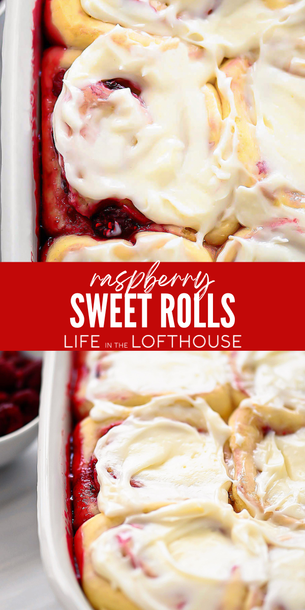 Raspberry Sweet Rolls are soft, fruit-filled pastries that are perfect for a weekend morning. A homemade batch of these rolls will win over your stomach and heart!