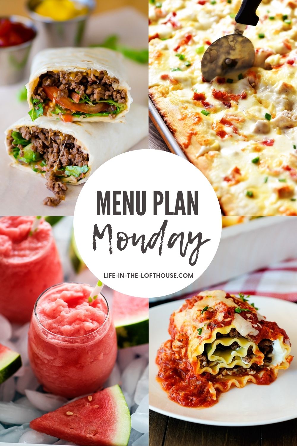 Menu Plan Monday is a dinner menu with six dinner recipes and one dessert.