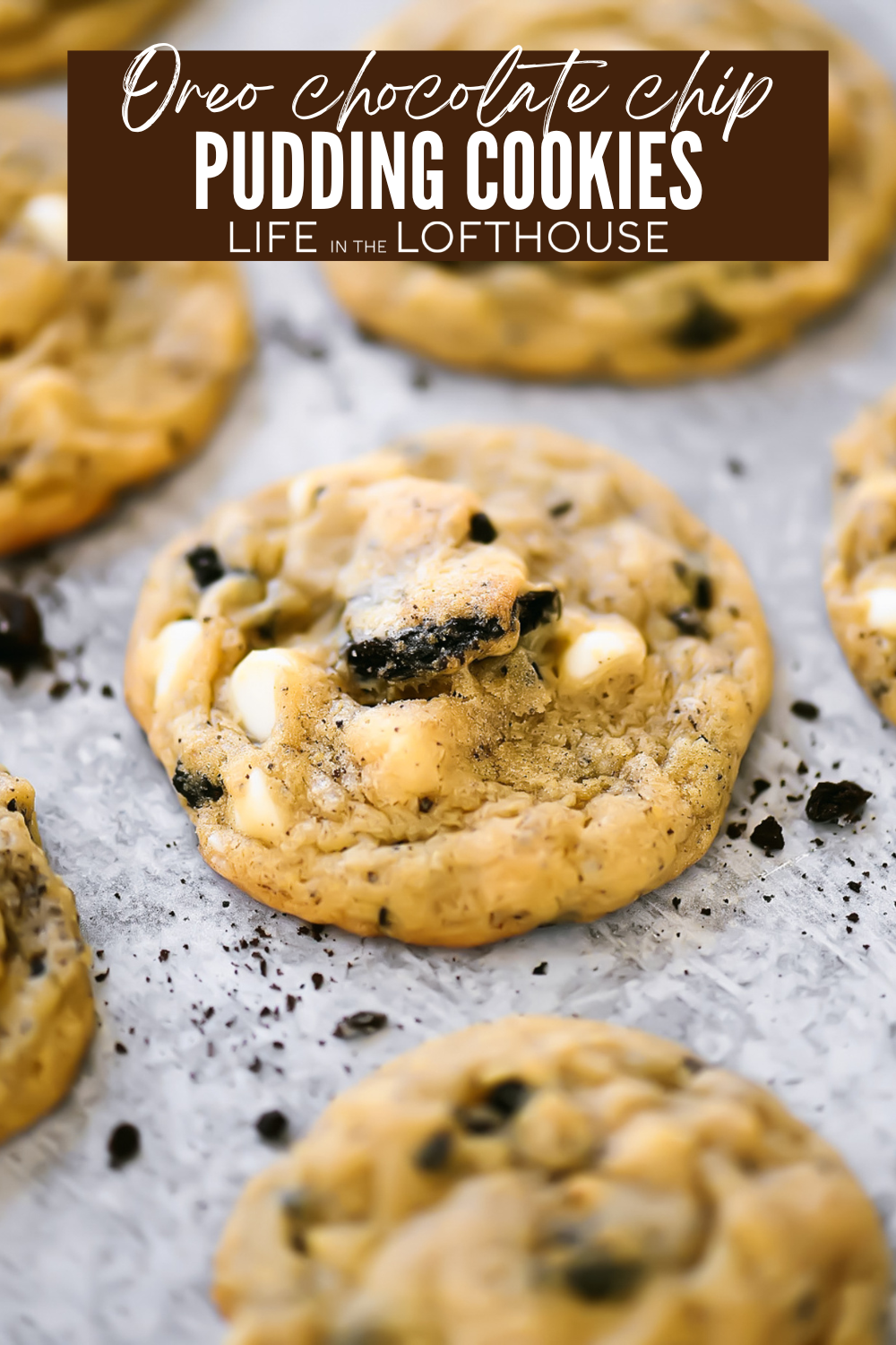 Oreo Chocolate Chip Pudding Cookies