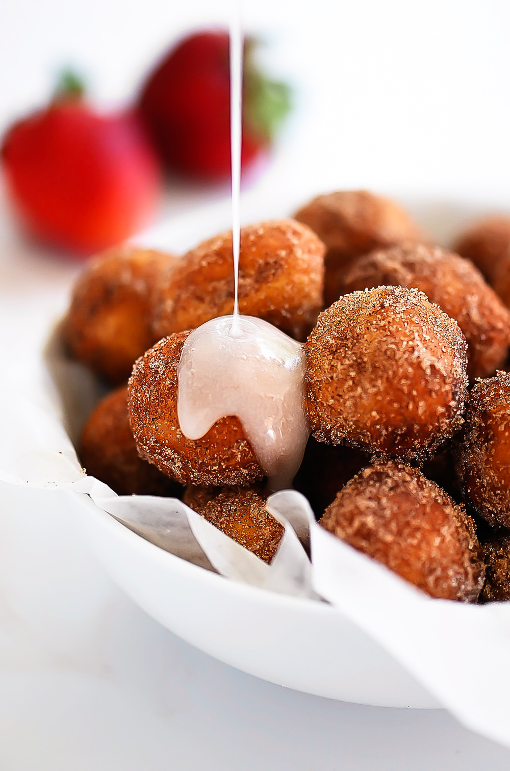 Cinnamon Roll Donut Bites