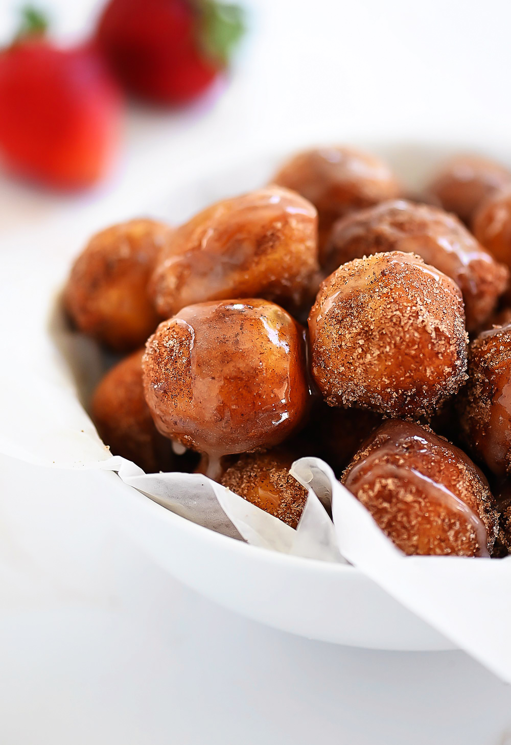 Cinnamon Roll Donut Bites