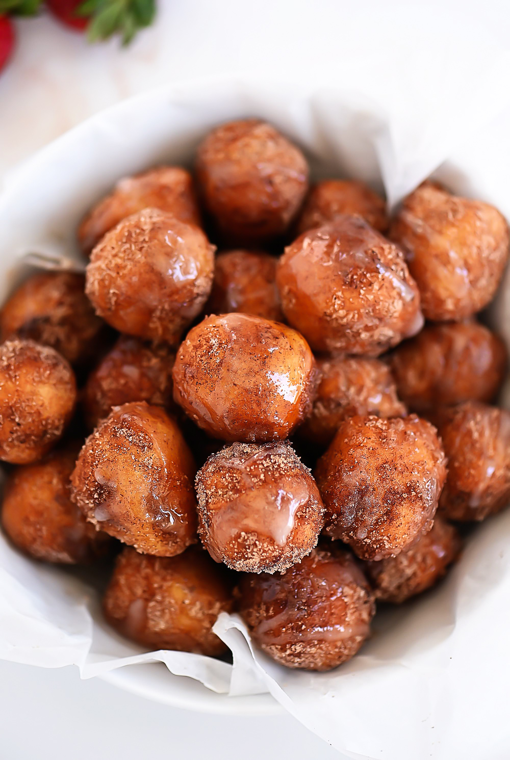Cinnamon Roll Donut Bites