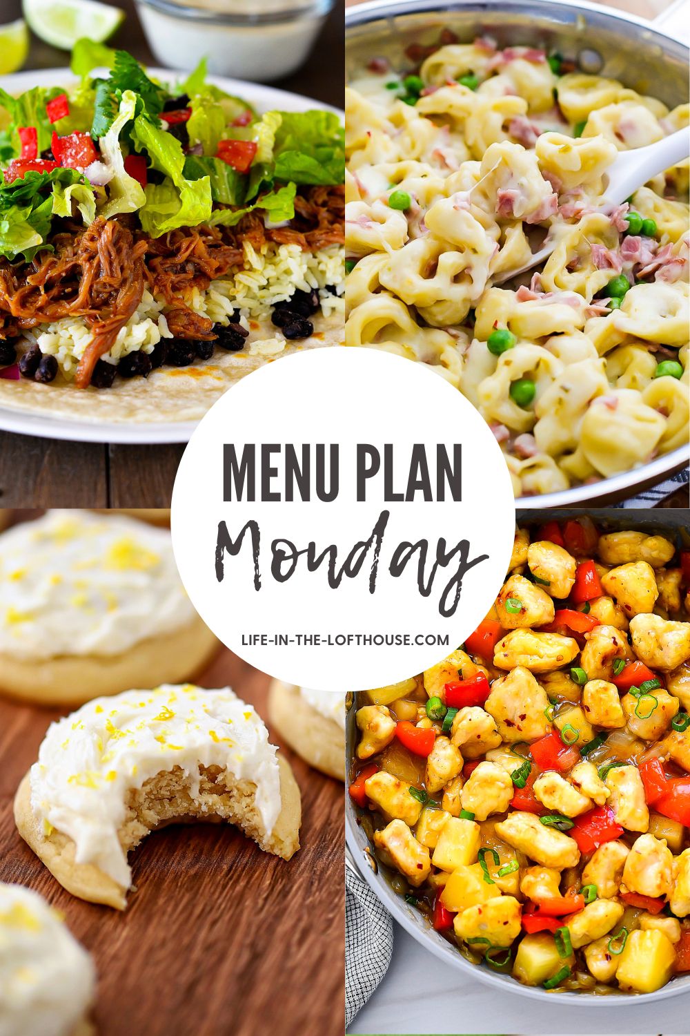 Menu Plan Monday is a list of six dinners and one dessert idea. Life-in-the-Lofthouse.com