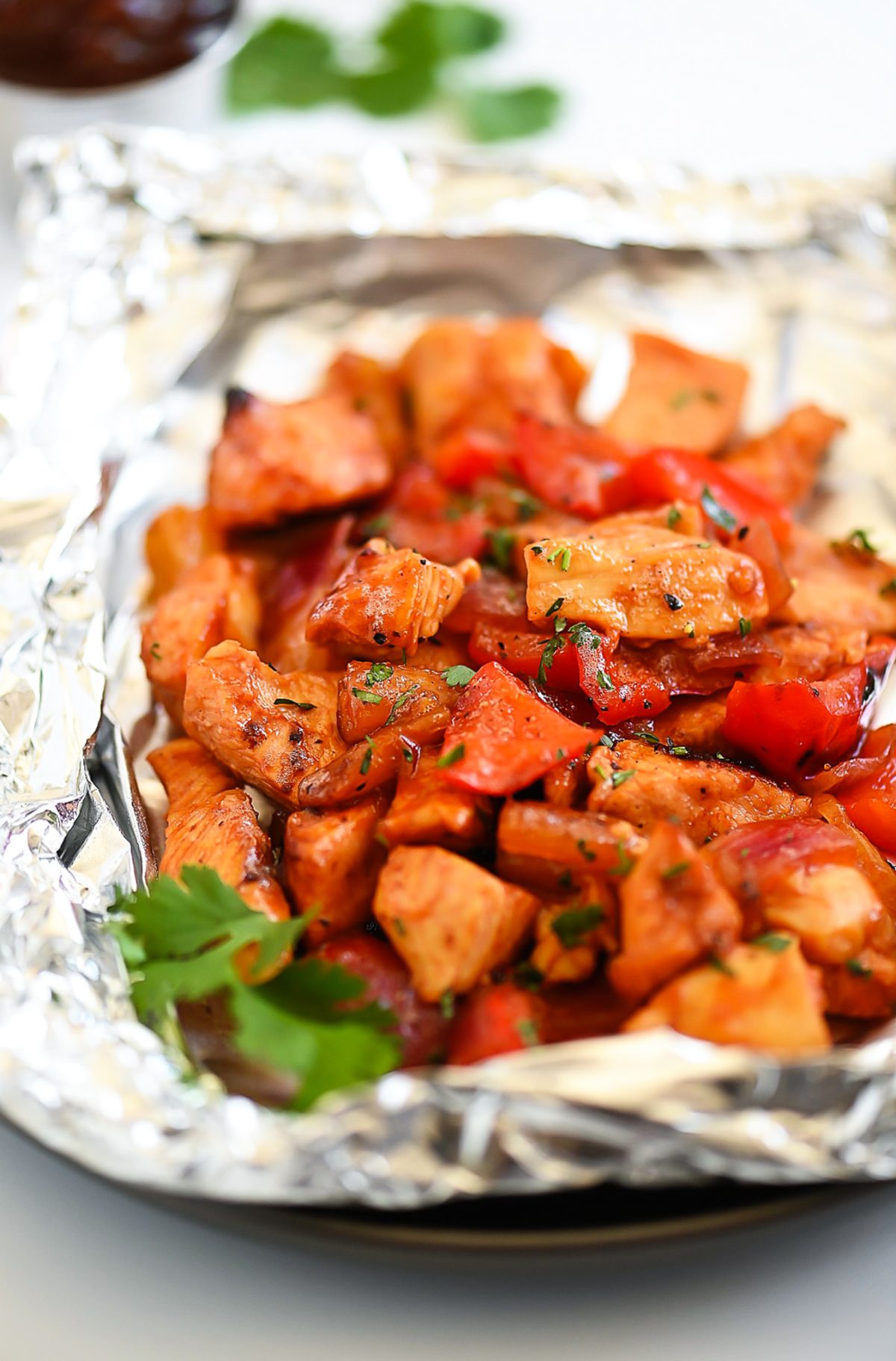 Barbecue Chicken Foil Dinners