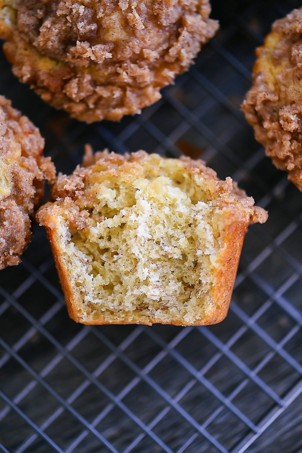 Streusel Topped Banana Muffins