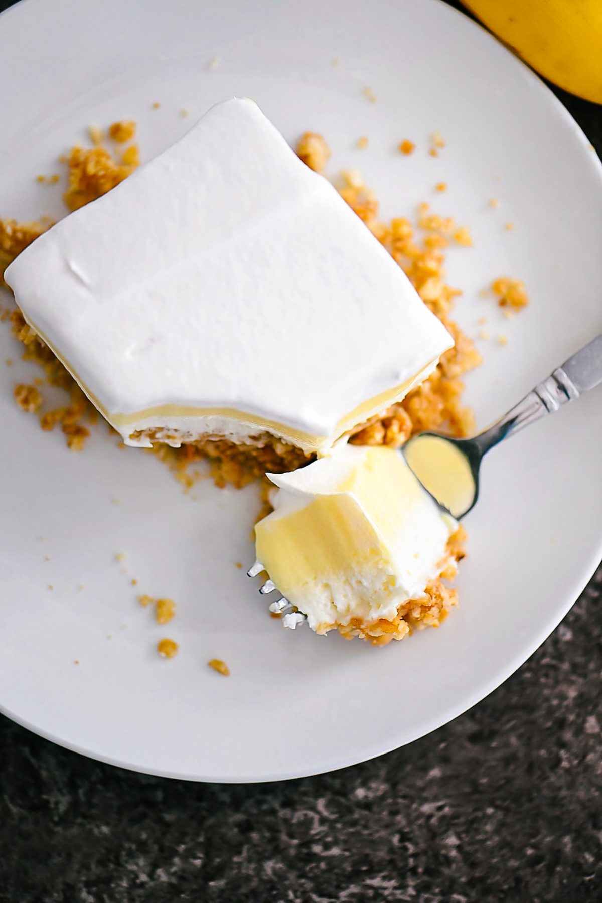 No Bake Banana Cream Pie Dessert