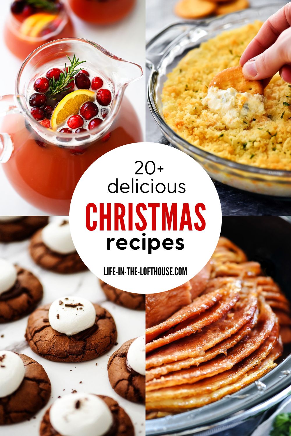 20+ Delicious Christmas Recipes. Appetizers, main courses, desserts, and more.