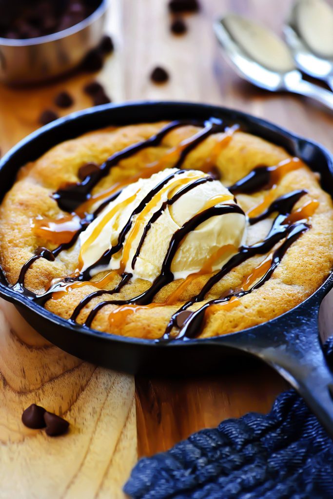 Chocolate Chip Skillet Cookie