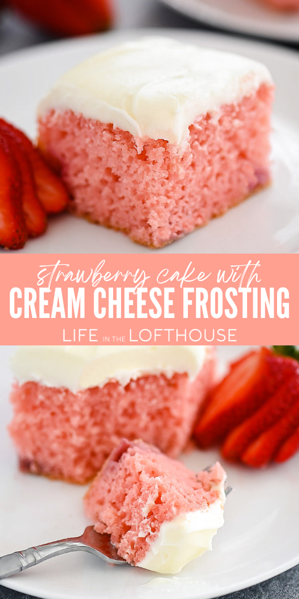 Strawberry Cake With Cream Cheese Frosting