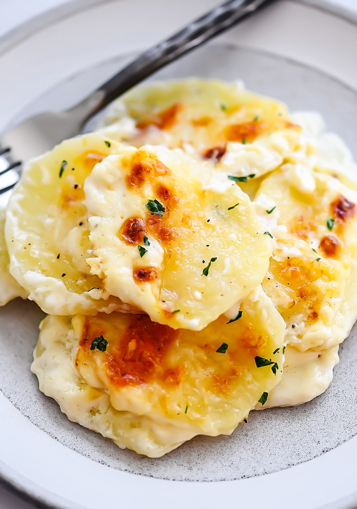 Parmesan Scalloped Potatoes with Garlic