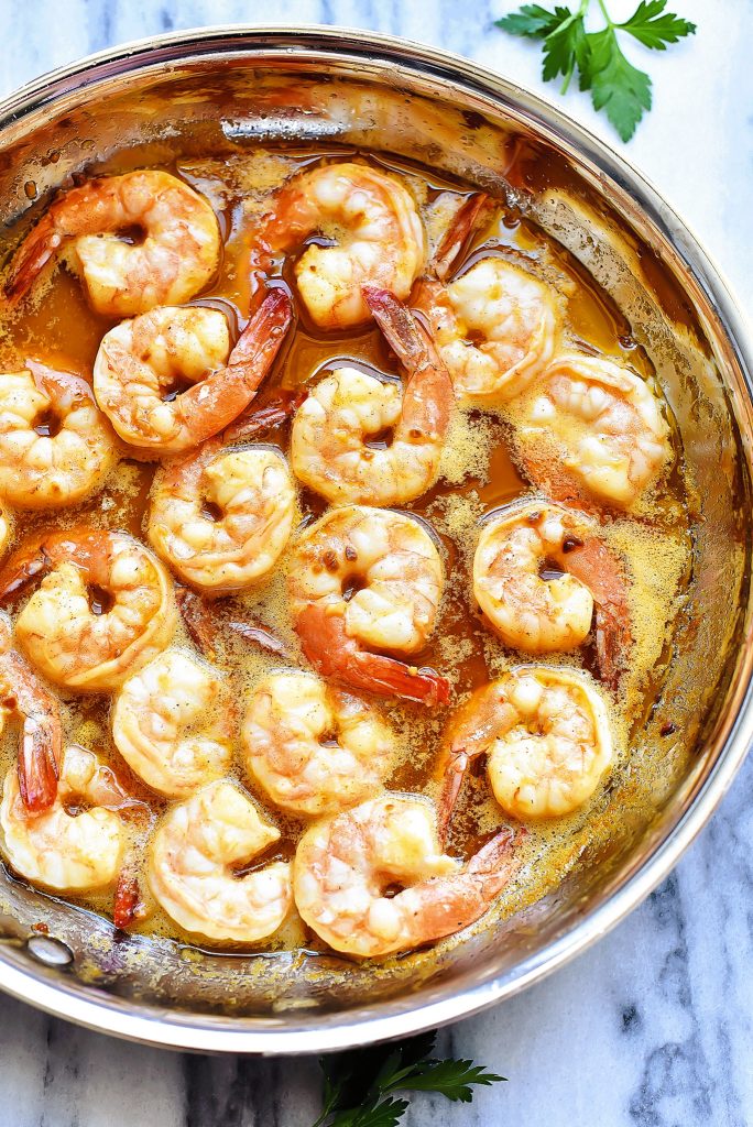 Hawaiian Style Garlic Shrimp