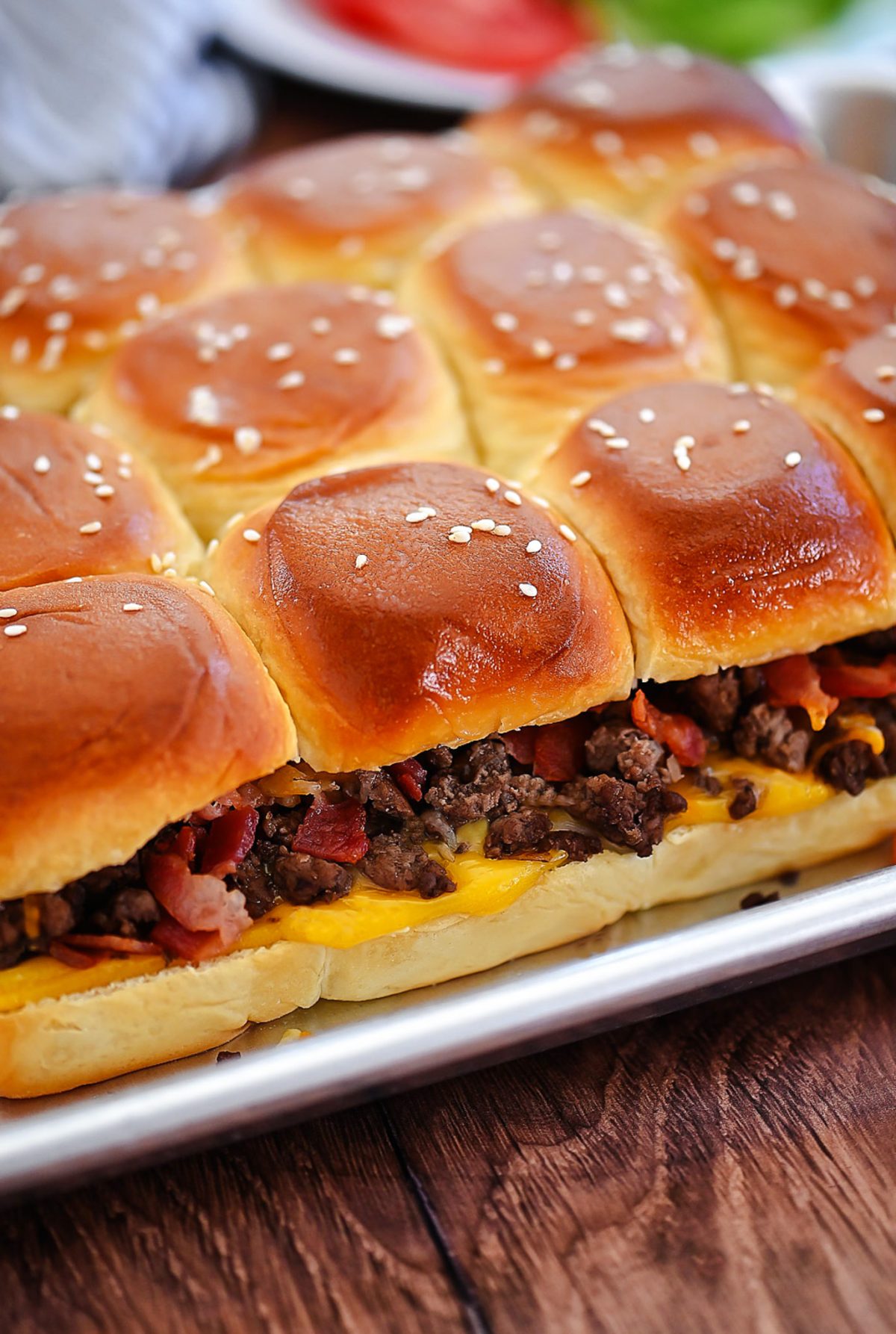 Cheeseburger Sliders with Bacon