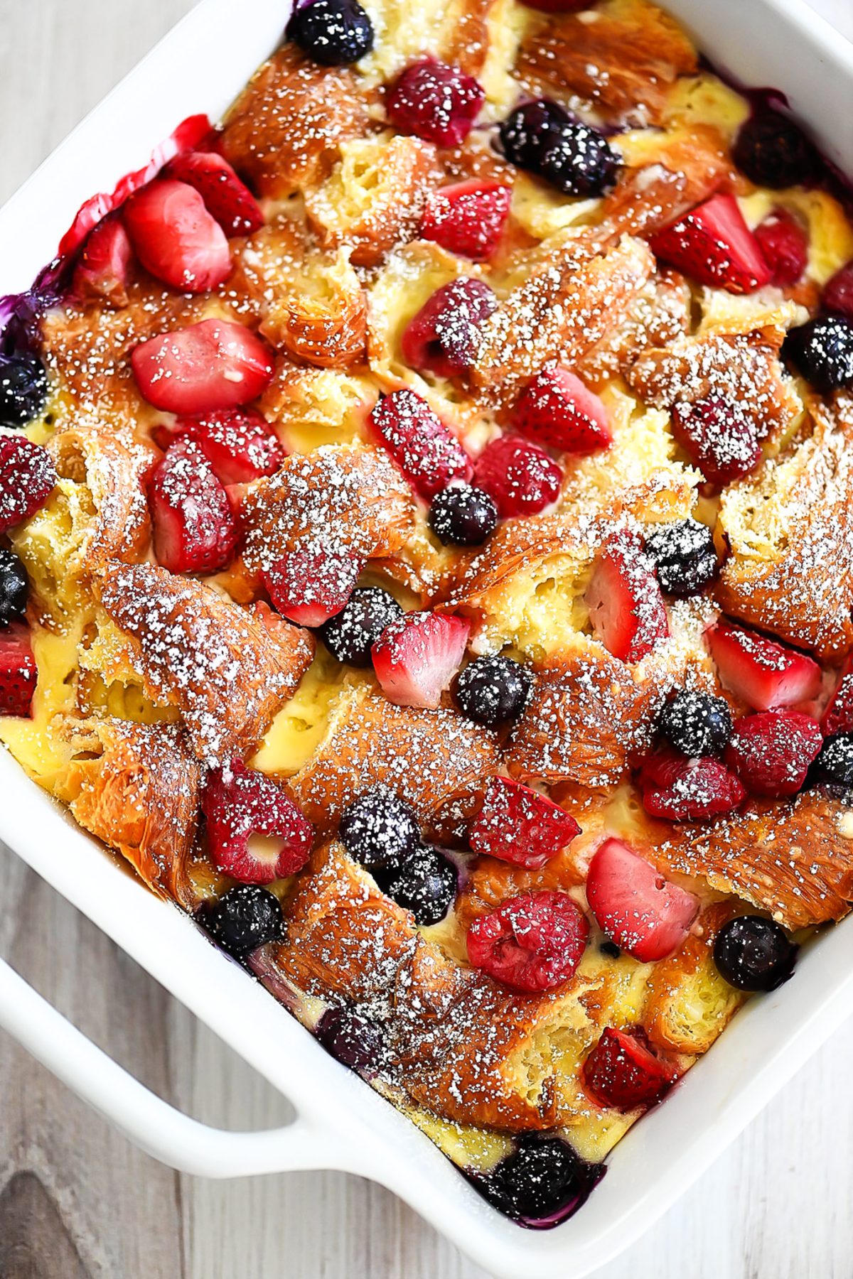 Croissant Breakfast Bake with Berries