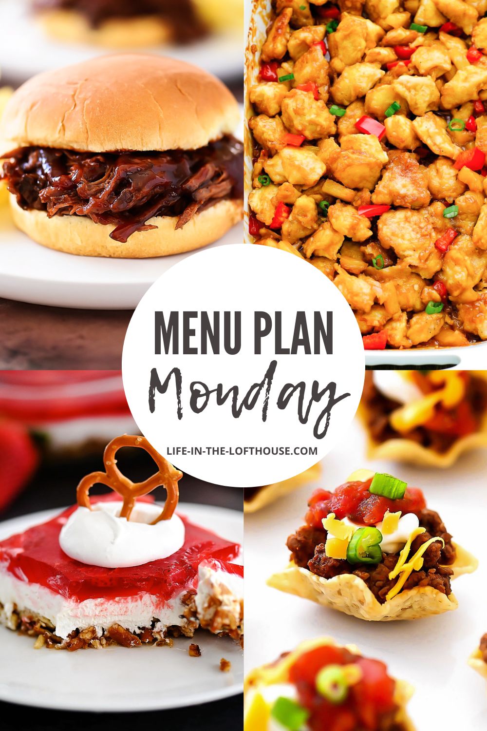 Menu Plan Monday is a simple guide to help get dinner planned. Each menu has six savory recipes and one sweet treat!