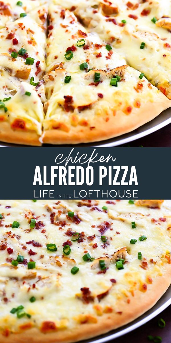 Chicken Alfredo Pizza