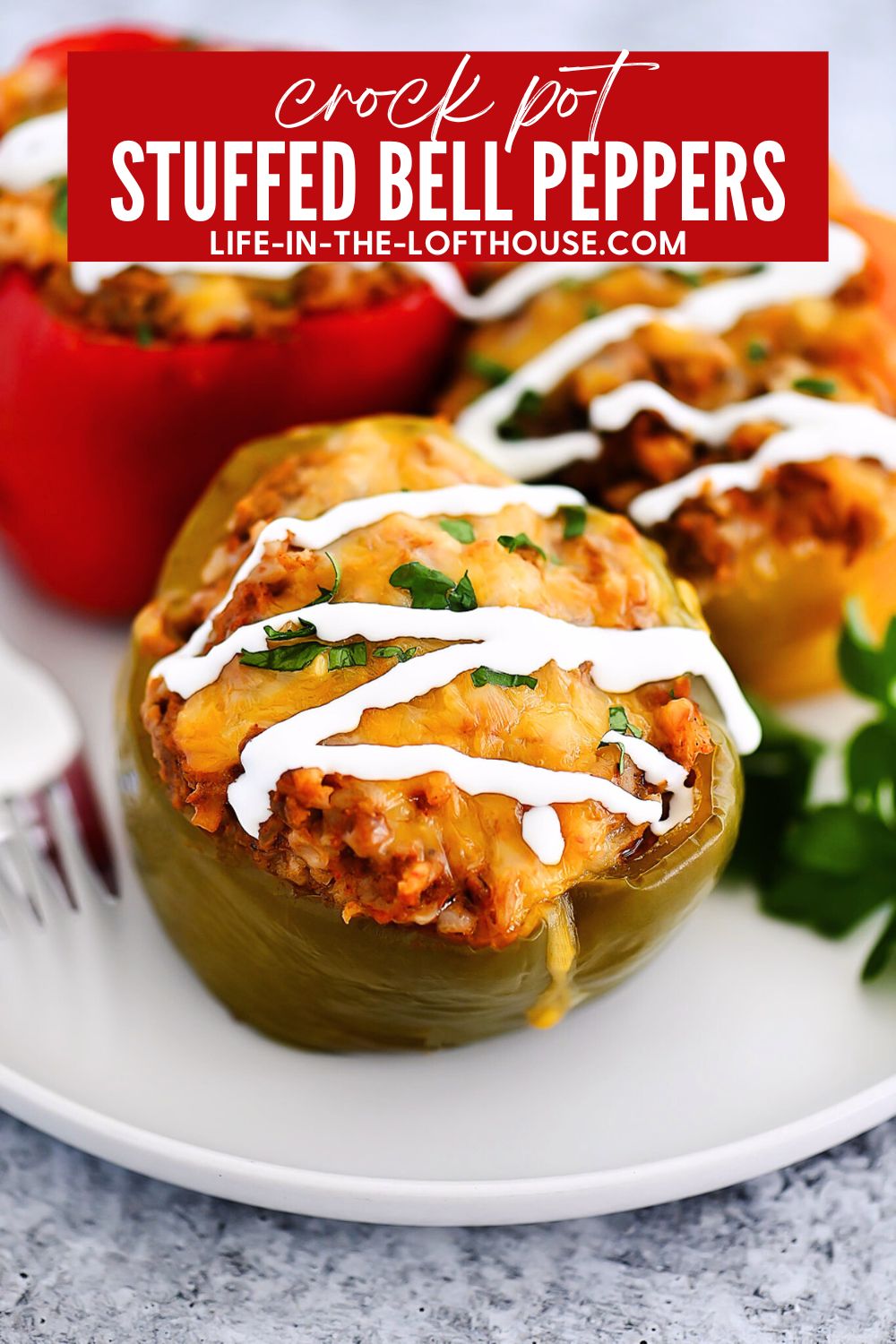 Crock Pot Stuffed Bell Peppers
