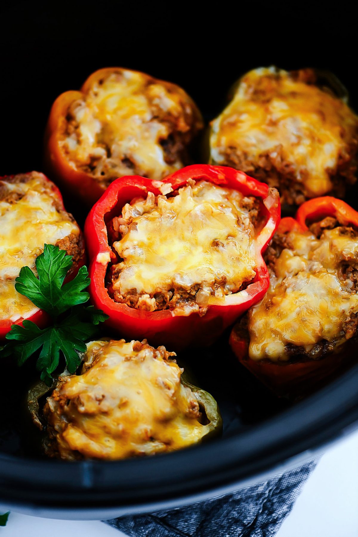 Crock Pot Stuffed Peppers