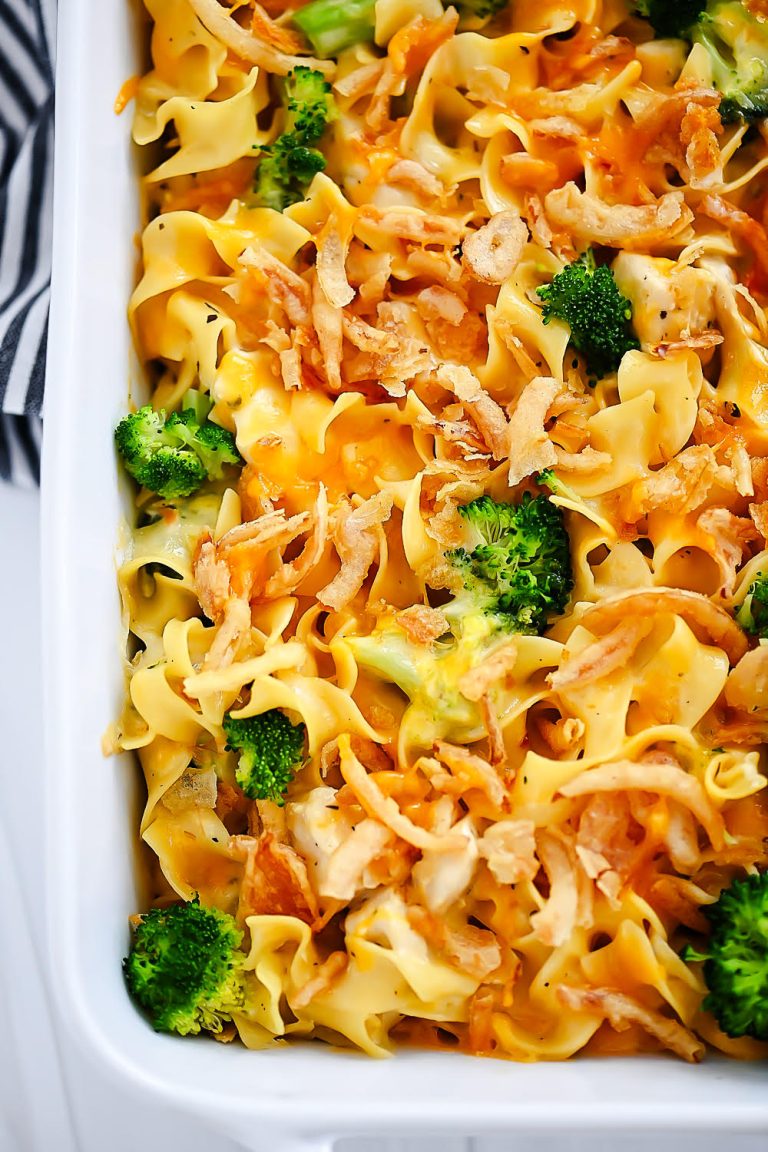 Cheesy Chicken, Broccoli and Noodles