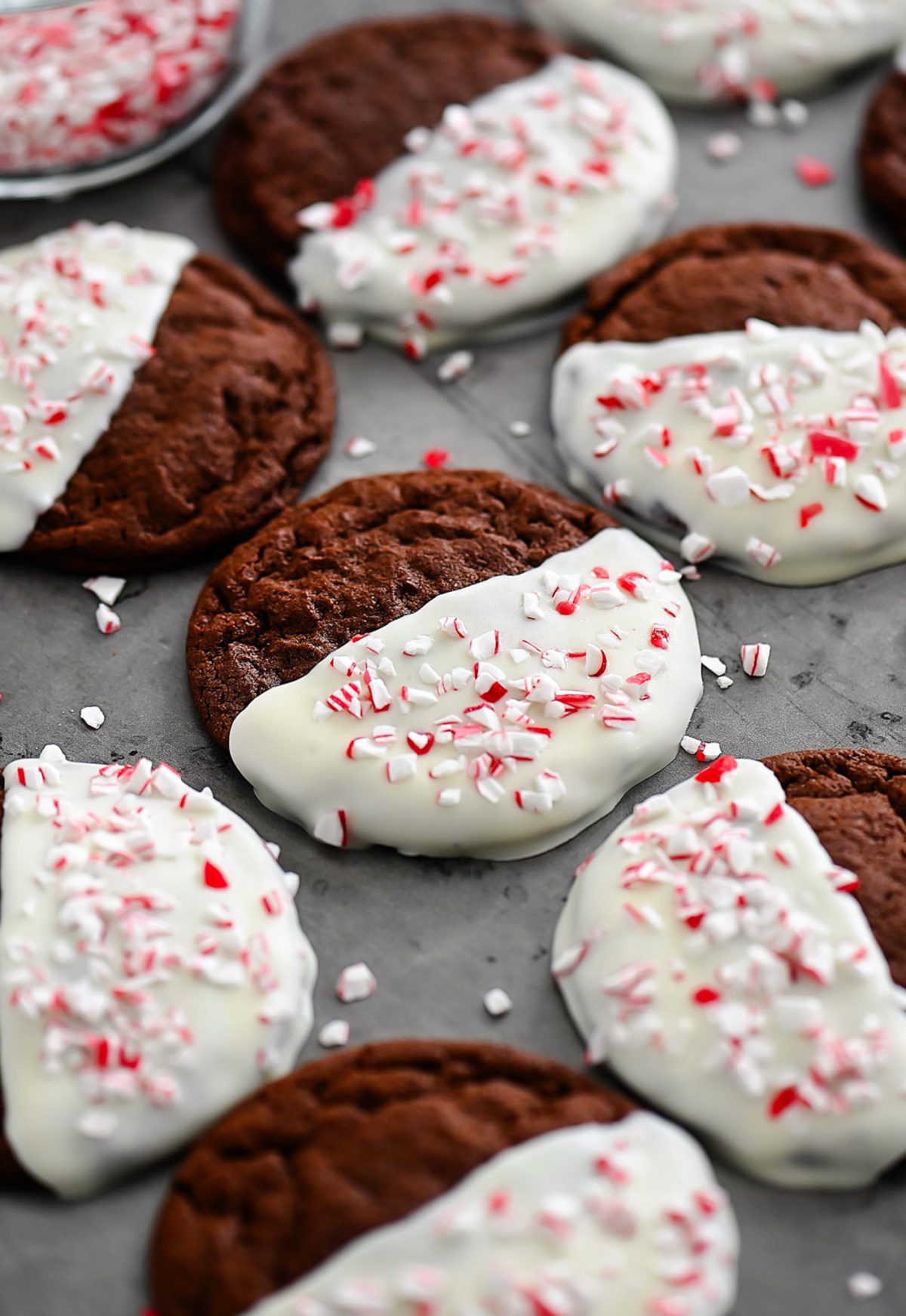 Peppermint Double Chocolate Cookies