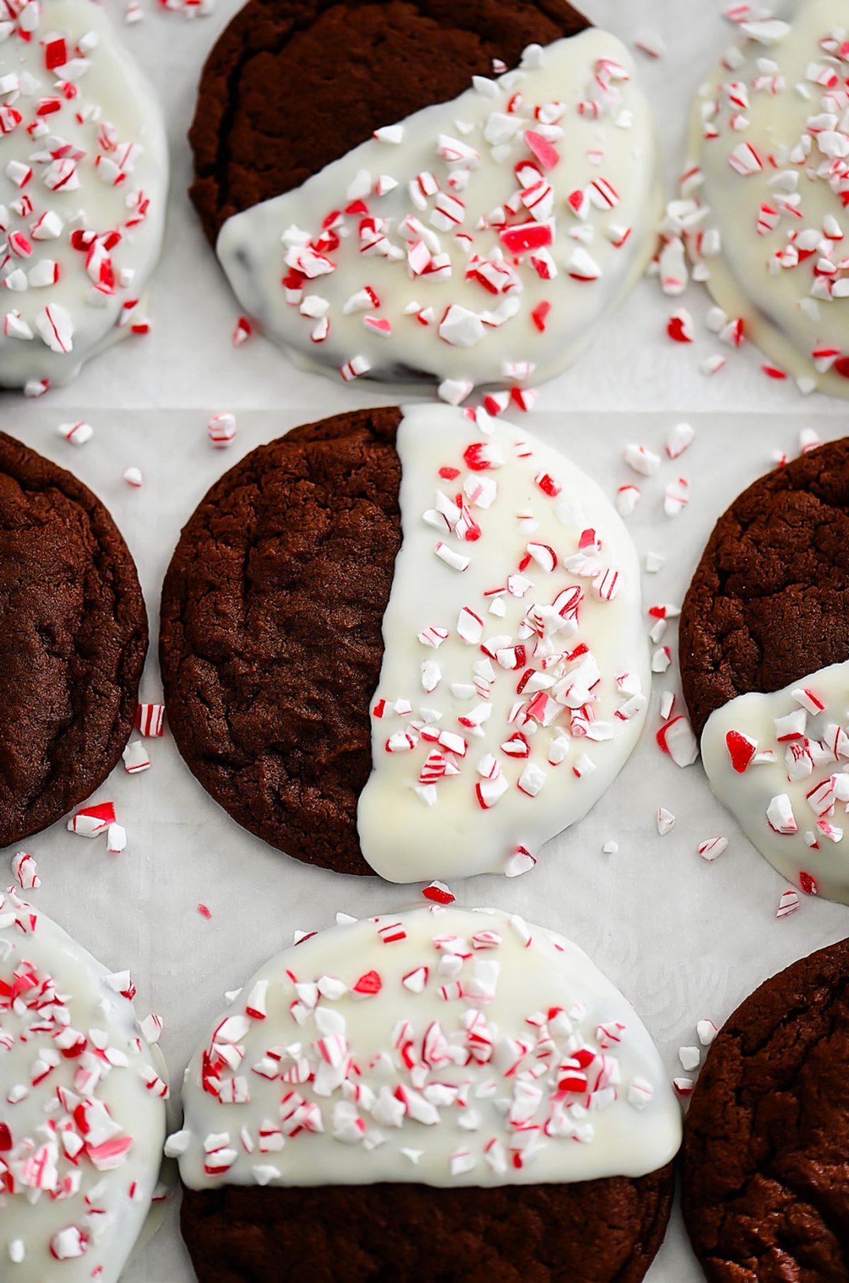 Peppermint Double Chocolate Cookies