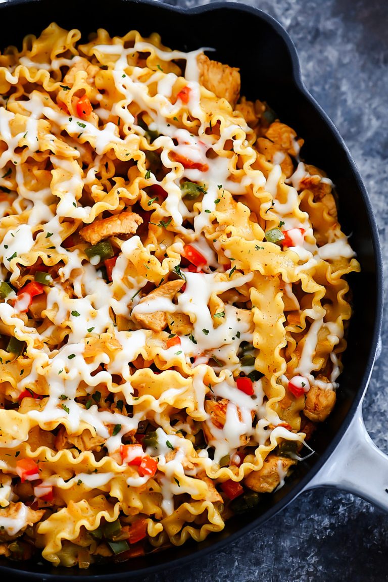 Cheesy Chicken Fajita Pasta