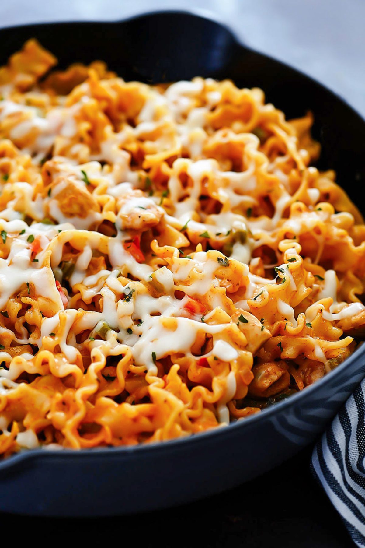 Cheesy Chicken Fajita Pasta