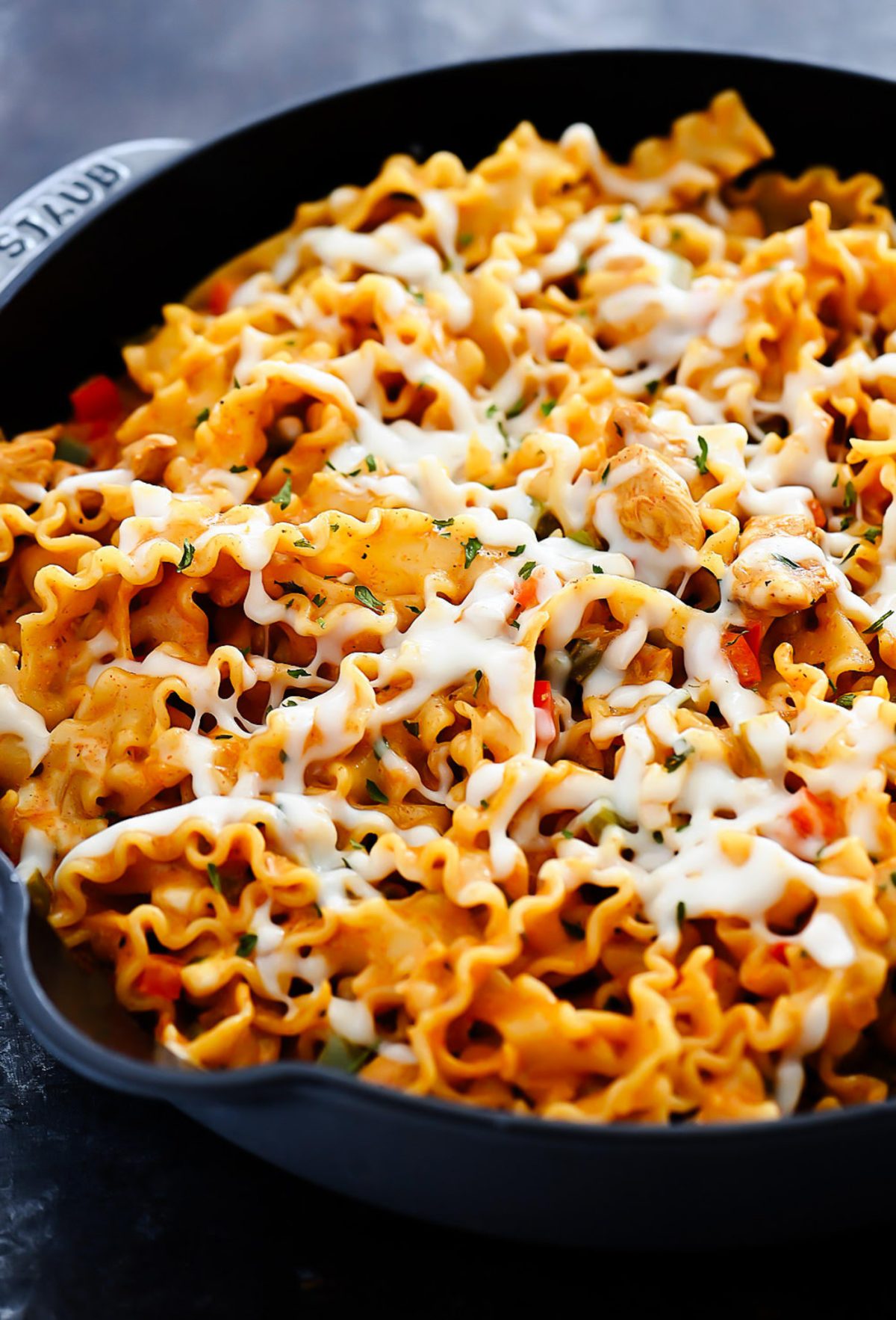 Cheesy Chicken Fajita Pasta