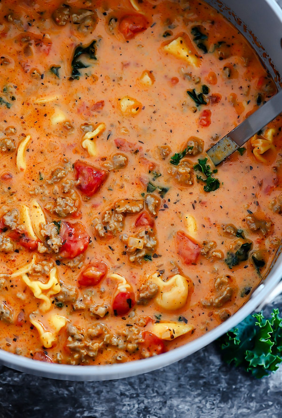 Sausage Tortellini Soup