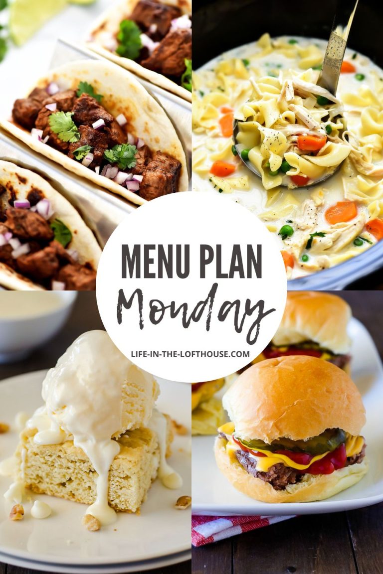 Menu Plan Monday is a collection of family favorite recipes from dinner to dessert.