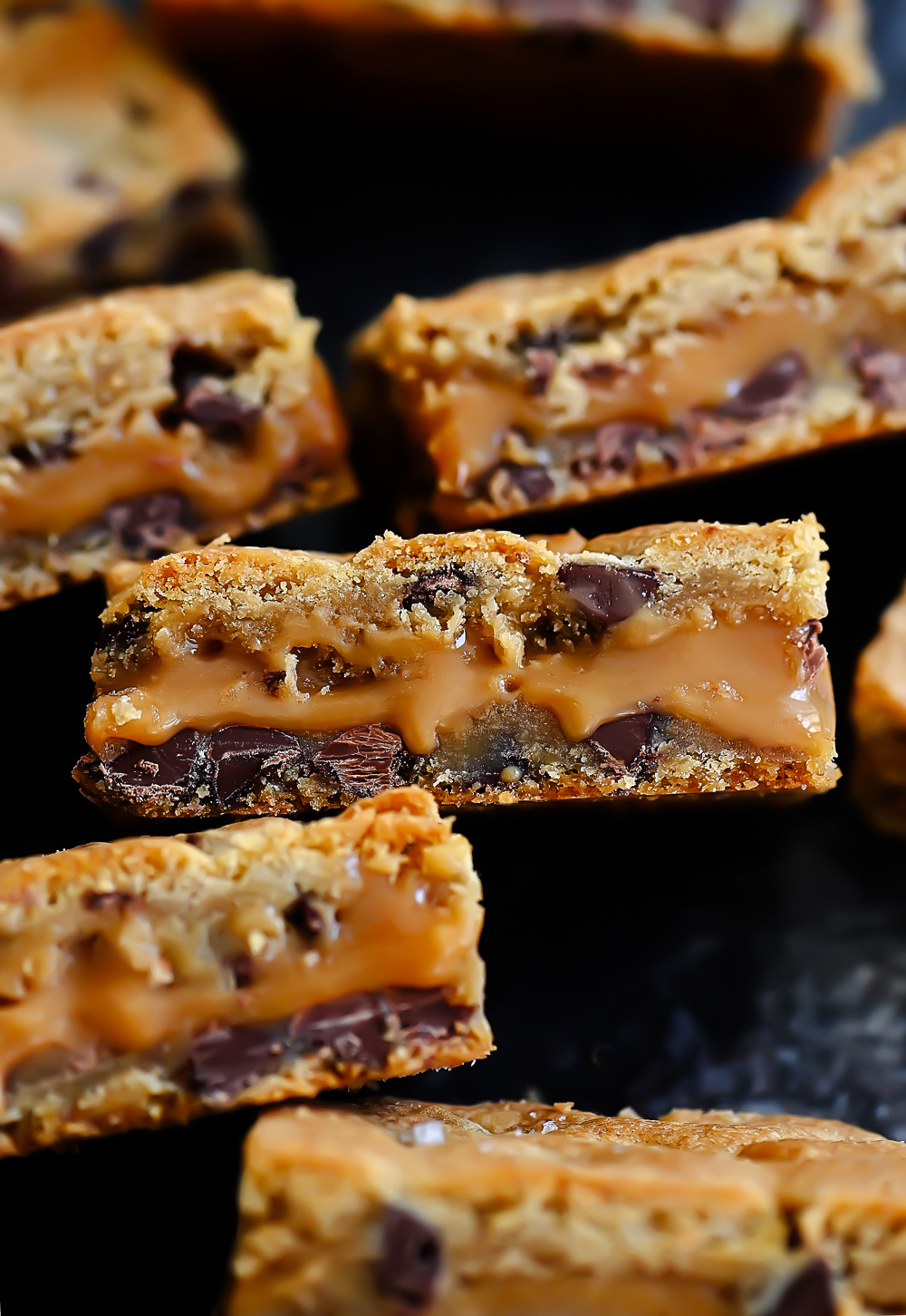 Salted Caramel Cookie Bars