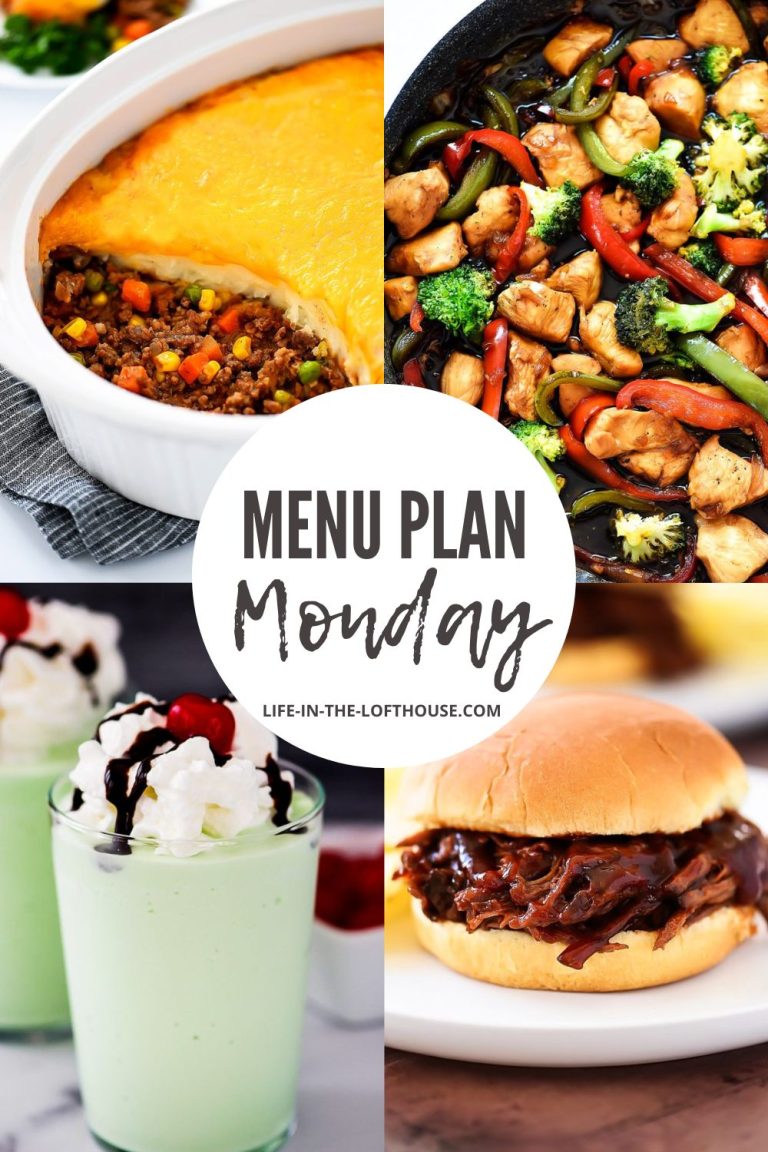 Menu Plan Monday is a collection of family favorite recipes from dinner to dessert.