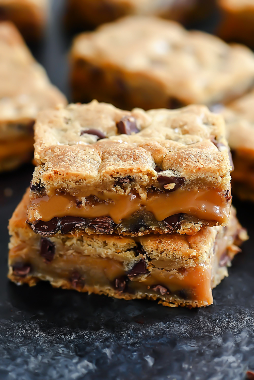 Salted Caramel Cookie Bars