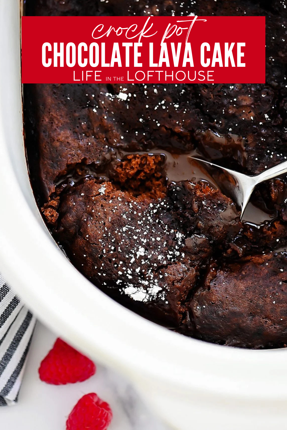 Crock Pot Chocolate Lava Cake Pinterest Pin