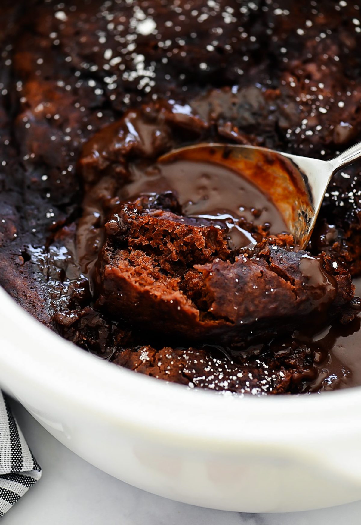 Lava Cake baked in the slow cooker.