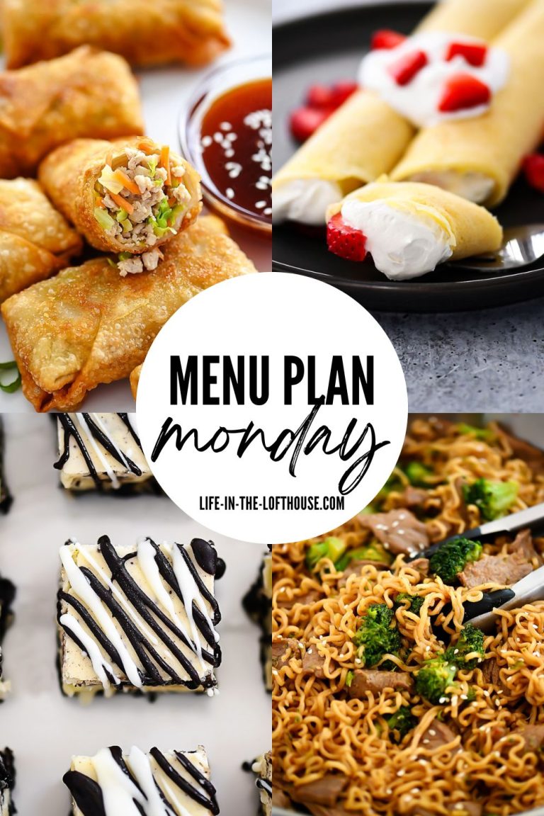 Menu Plan Monday is a collection of family favorite recipes from dinner to dessert.